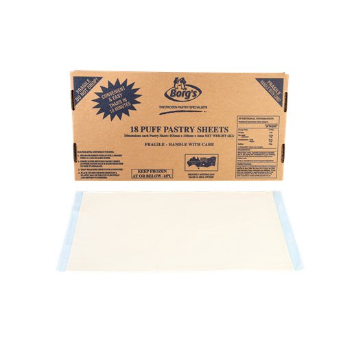 FFR16009 b. Borgs Puff Pastry Sheets 6kg Box